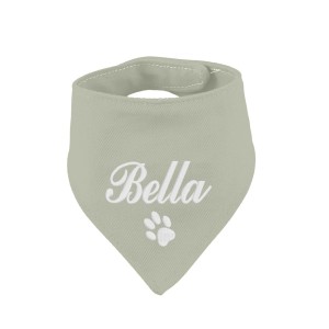 Bandana dla psa z imieniem szara