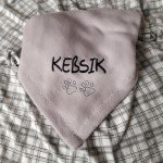 Koc legowisko dla psa z imieniem szary