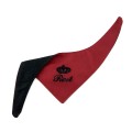 bandana dla psa z imieniem bordowo czarna