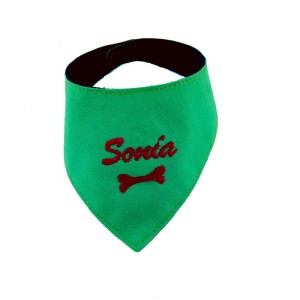 Bandana dla psa dwukolorowa miętowo-czarna