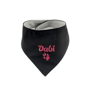Bandana dla psa dwukolorowa czarno-szara