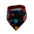 bandana dla psa lub kota wzór folkowy na czarnym tle