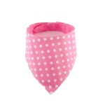 Bandana dla psa kropki na różowym tle
