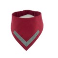 bandana odblaskowa dla psa bordowa