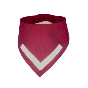 Bandana dla psa odblaskowa bordowa