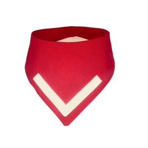 Bandana dla psa odblaskowa czerwona