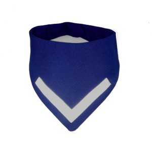 Bandana dla psa odblaskowa granatowa