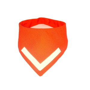 Bandana dla psa odblaskowa pomarańczowa