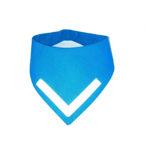 Bandana dla psa odblaskowa turkusowa