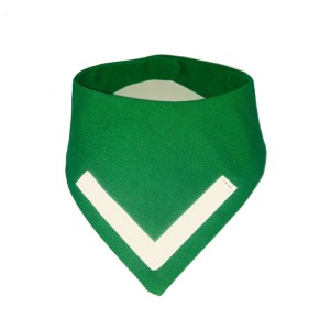 Bandana dla psa odblaskowa zielona