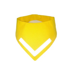 Bandana dla psa odblaskowa żółta