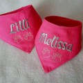 apaszka dla psa z imieniem różowa