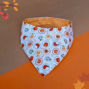 Bandana dla psa wzór wesołe owoce