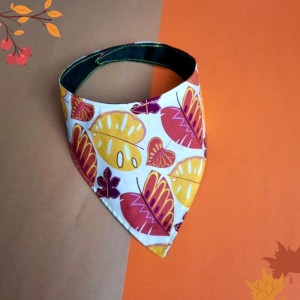 Bandana dla psa liście duże