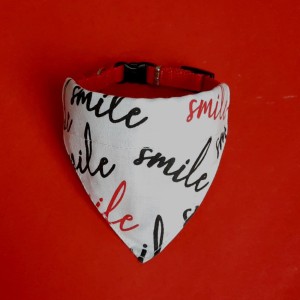 Chusta dla psa na obrożę smile
