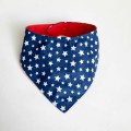 bandana dla psa granatowa w białe gwiazdki sweetapaszka.pl