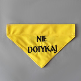żółta apaszka dla psa na obrożę sweetapaszka.pl